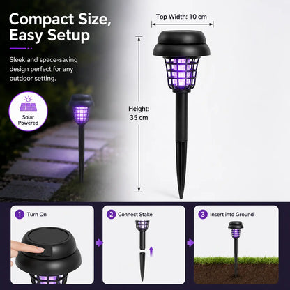 ☀️ Solar Mosquito Zapper | 2-in-1 Bug Killer & Yard Light 🦟