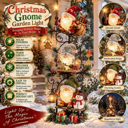 🔥😍🎄✨ Christmas Gnome Workshop Solar Garden Light 🎁🌟