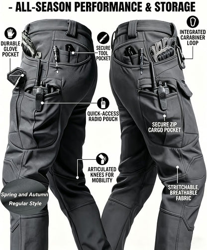 Men’s Tactical Pants – Stretch Waterproof Fabric, Durable Cargo Pants