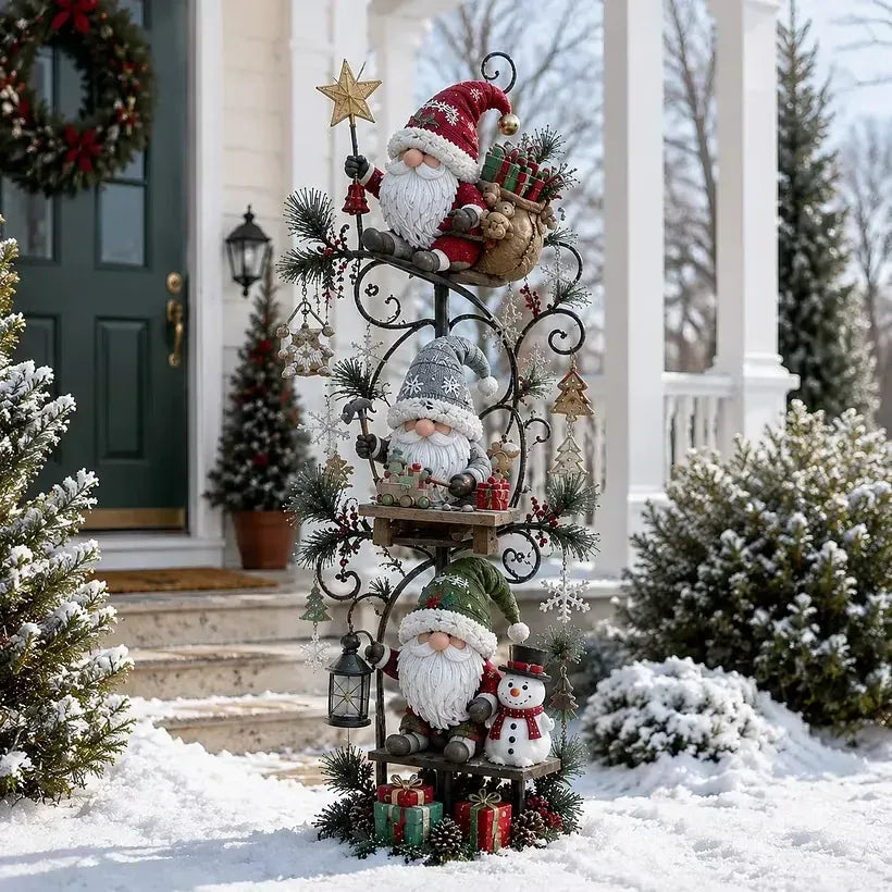 🔥😍🎄✨ Christmas Gnome Workshop Solar Garden Light 🎁🌟