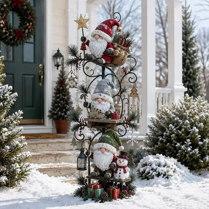 🔥😍🎄✨ Christmas Gnome Workshop Solar Garden Light 🎁🌟