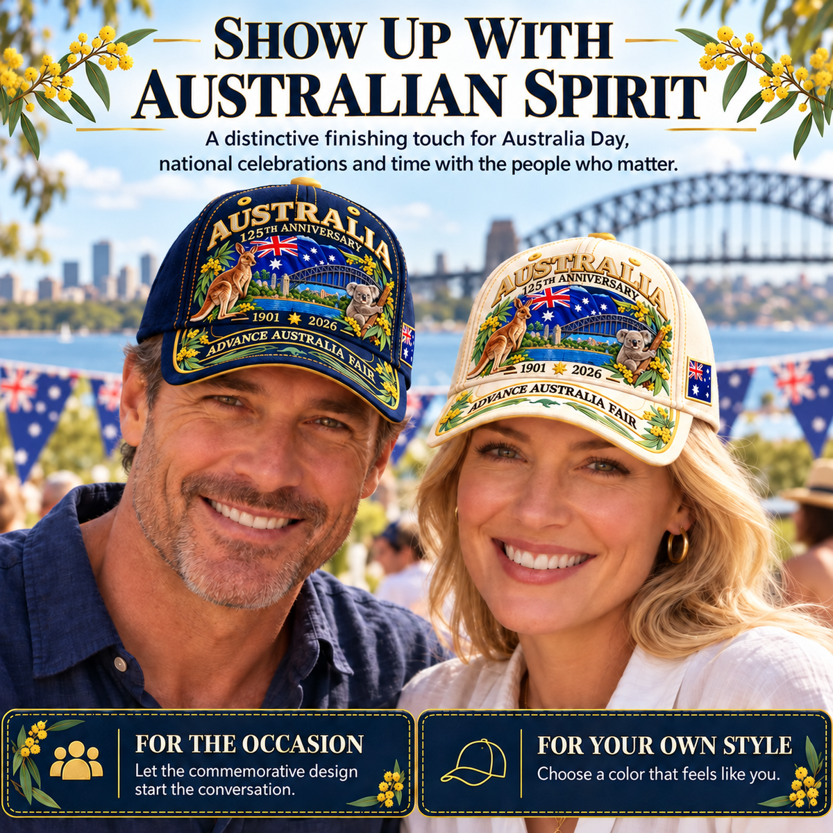 🦘Australia 125th Anniversary 1901–2026 Commemorative Cap
