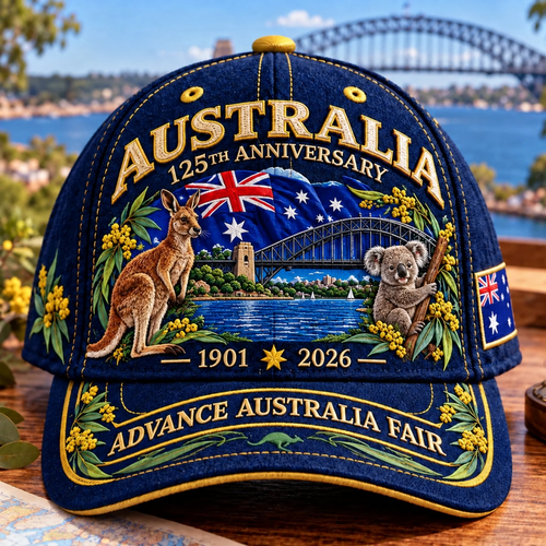 🦘Australia 125th Anniversary 1901–2026 Commemorative Cap