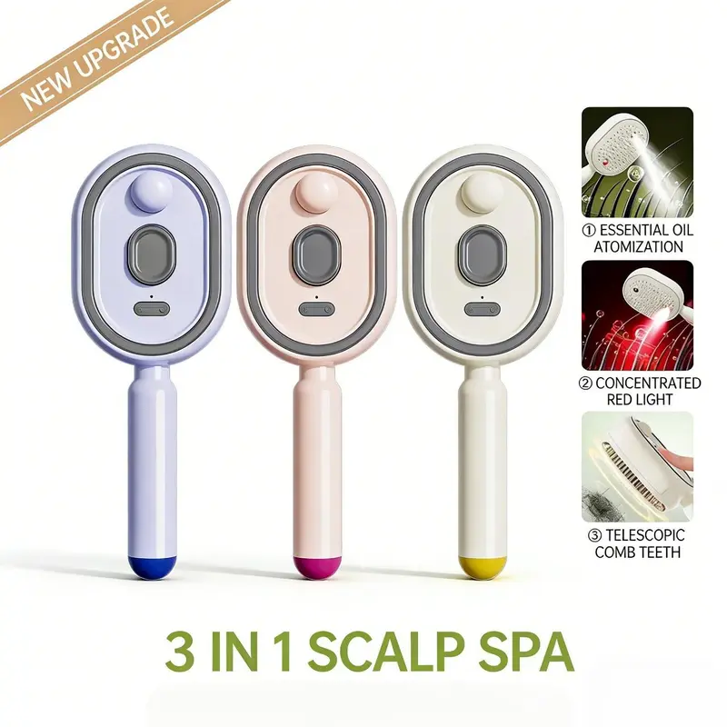 🔥 Risk-Free 30-Day Guargntee! 🔥Electric Spray Air Cushion Massage Comb