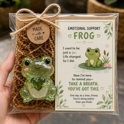 🌸🐝🦛 Emotional Glass Support Animal Gift Set – A Meaningful Little Reminder That You Matter 💕
