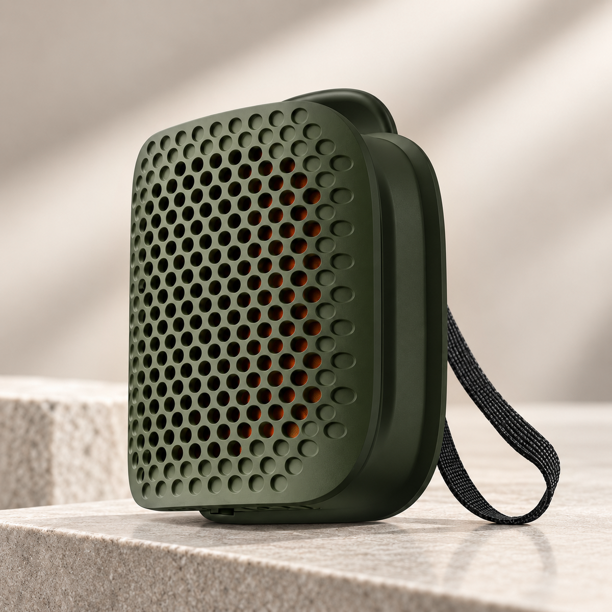 Portable Clip-On Bluetooth Speaker – Ultra-Light Wearable Sound with IPX7 Waterproof Protection