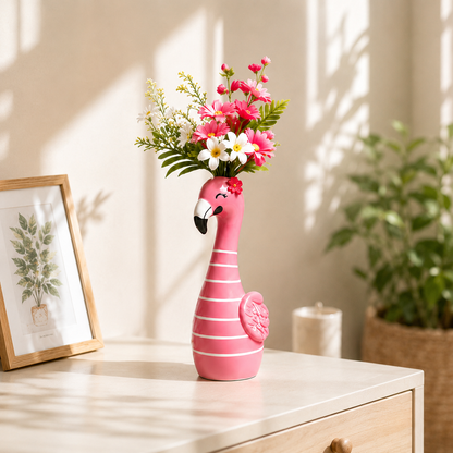 🦩50% OFF🦩 Cute Pink Flamingo Ceramic Vase｜Home Table Decor💖