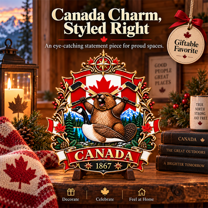 🍁 Canada 160th Anniversary “A Mari Usque Ad Mare” Tribute Badge | 3.5-Inch 3D Metal Enamel Keepsake 🇨🇦