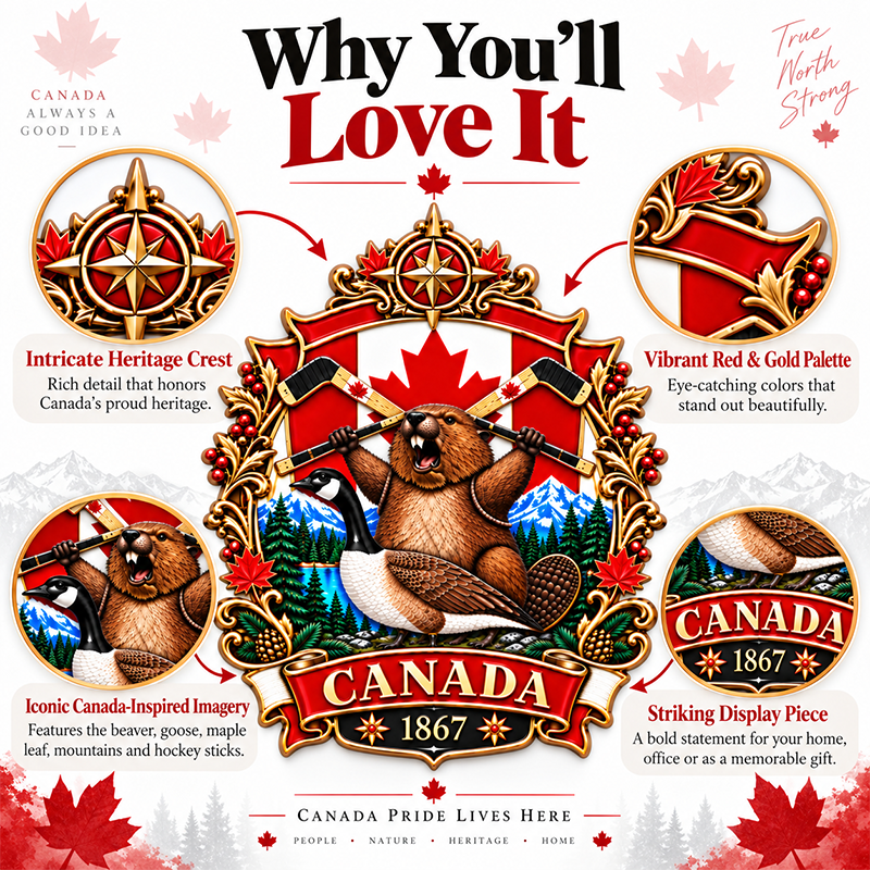 🍁 Canada 160th Anniversary “A Mari Usque Ad Mare” Tribute Badge | 3.5-Inch 3D Metal Enamel Keepsake 🇨🇦