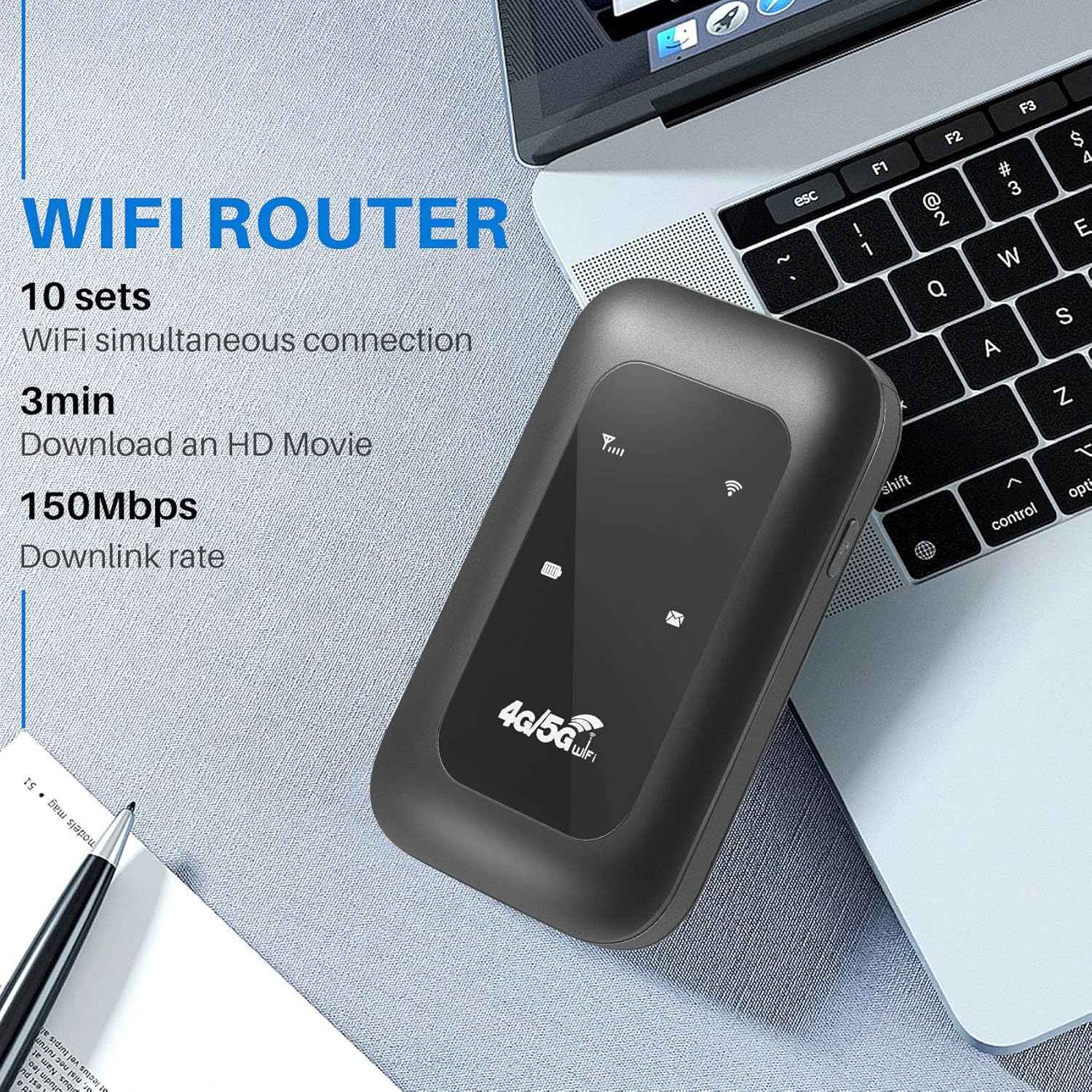 📶 All-Network Pocket WiFi – Ready in Seconds No Setup! No Hassle! Just Connect!🔥[Power on and use, free for life]