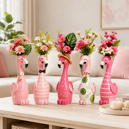 🦩50% OFF🦩 Cute Pink Flamingo Ceramic Vase｜Home Table Decor💖