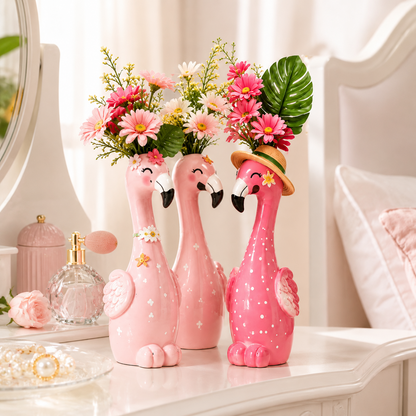 🦩50% OFF🦩 Cute Pink Flamingo Ceramic Vase｜Home Table Decor💖