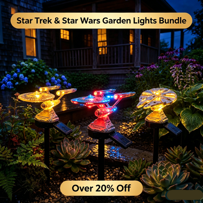 🔥 TODAY 52% OFF 🌌Turn Your Backyard Into a Sci-Fi Wonderland — 🌠Sci-Fi Starship Solar Garden Light