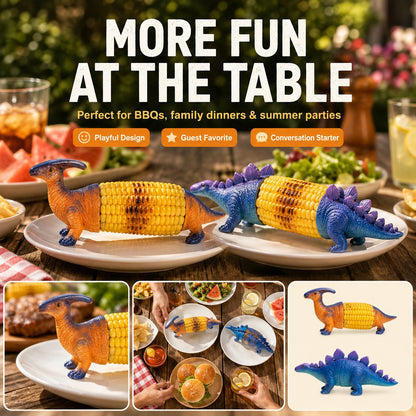 🔥Last Day Promotion🦖 Dino Bite Corn Holders™ 🌽Turn Ordinary Corn Into The Most Fun Thing On The Table🧒