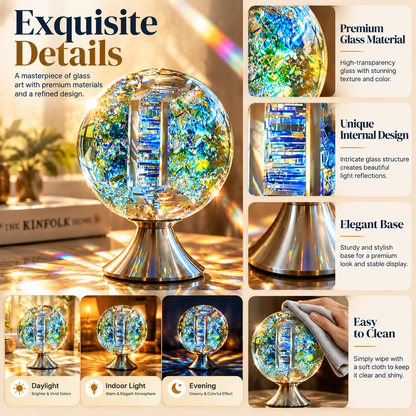 🔥 LAST DAY 50% OFF – 🌈 Crystal Rainbow Light Sculpture™ | Turn Sunlight Into Magical Rainbows ✨