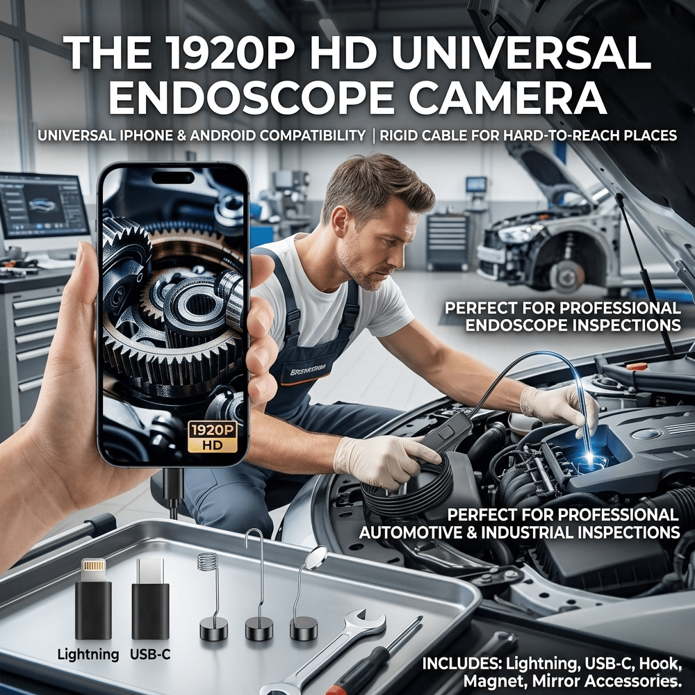 🔍 1920P HD Endoscope Camera – A Gift He'll Actually Use 🛠️