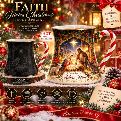 🎄 Last Day 50% OFF🎁Christmas Magic Color-changing Mug – Heat Reveal Holiday Gift
