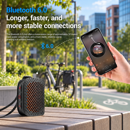 Portable Clip-On Bluetooth Speaker – Ultra-Light Wearable Sound with IPX7 Waterproof Protection