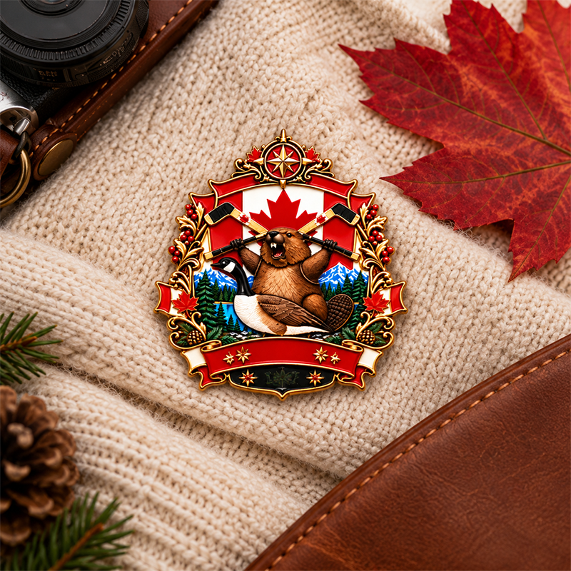 🍁 Canada 160th Anniversary “A Mari Usque Ad Mare” Tribute Badge | 3.5-Inch 3D Metal Enamel Keepsake 🇨🇦
