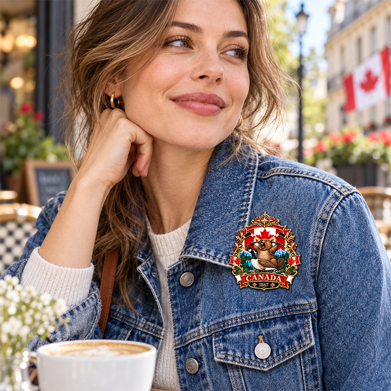 🍁 Canada 160th Anniversary “A Mari Usque Ad Mare” Tribute Badge | 3.5-Inch 3D Metal Enamel Keepsake 🇨🇦
