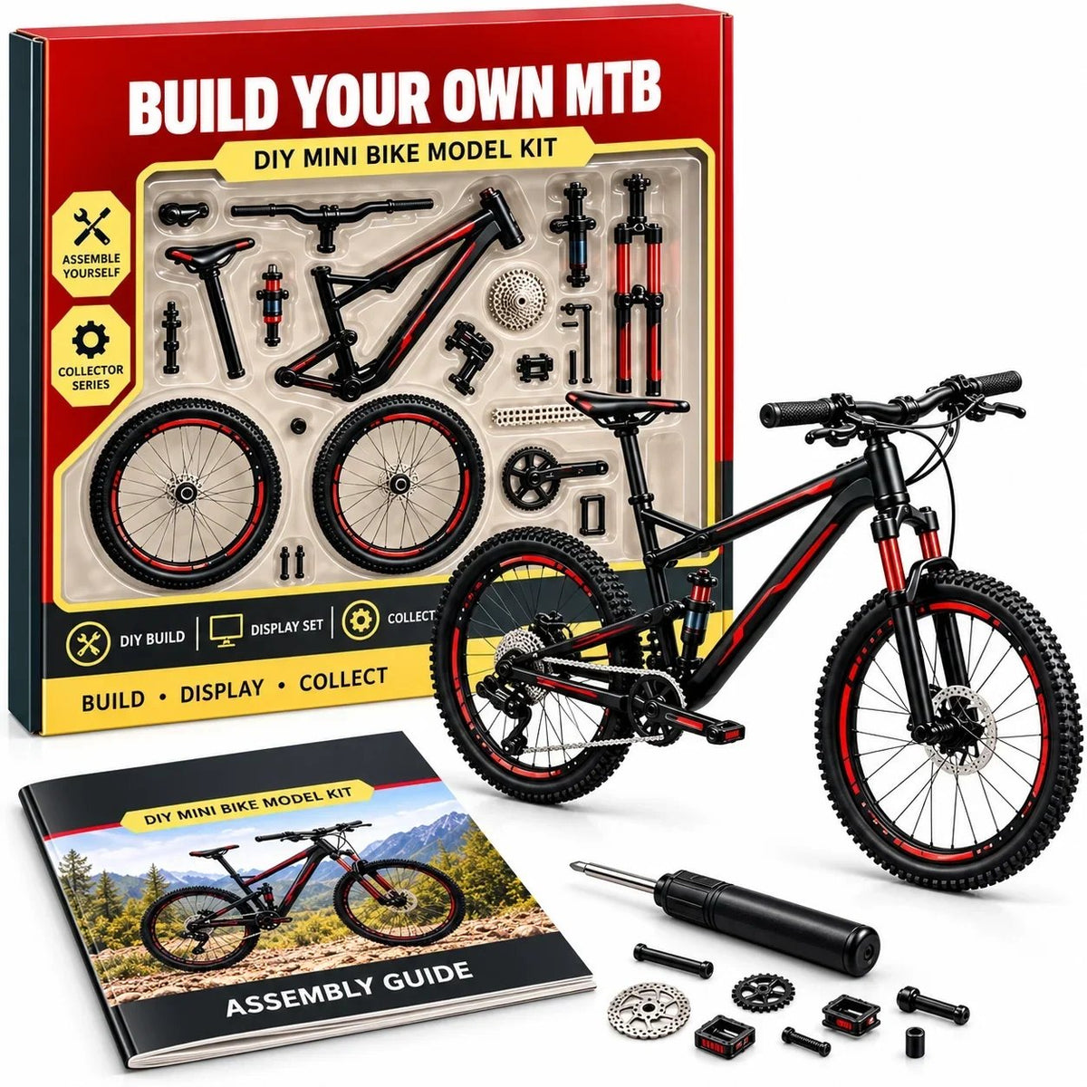 🔥Limited Time 50% OFF - 🚲DIY Mountain Bike Model Kit – Build, Display & Collect
