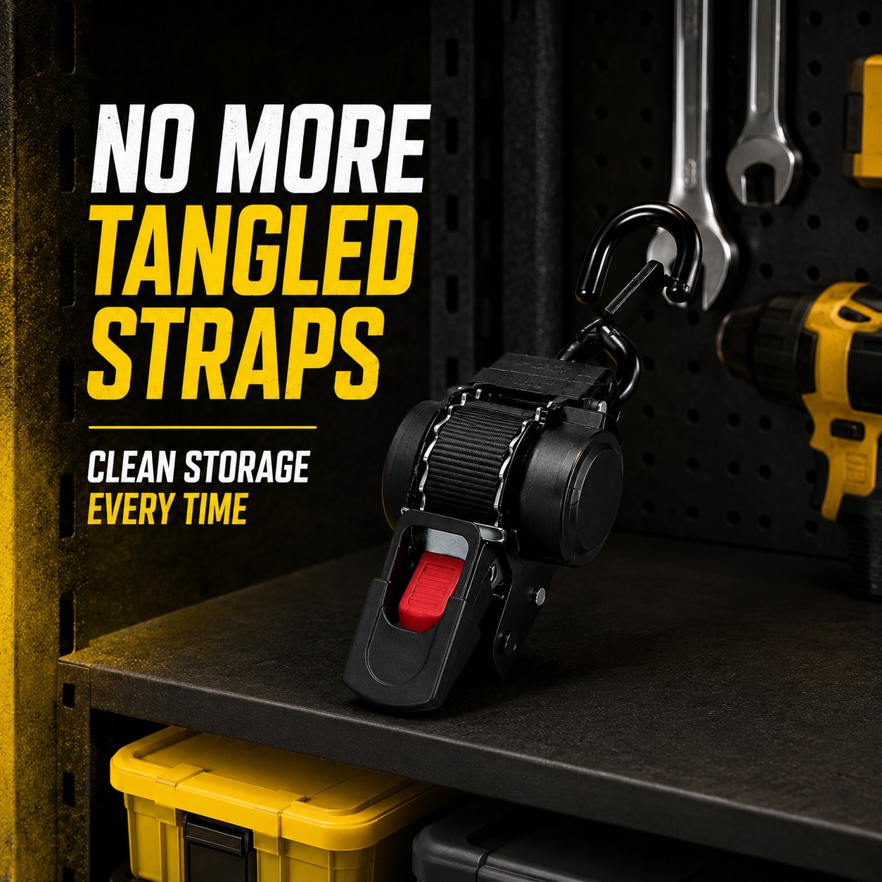 🔥Last Day Promotion - 49% OFF🔥Auto Retractable Ratchet Straps