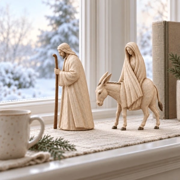 🔥Last Day 49% OFF🚶 🌟 Journey to Bethlehem Nativity Figurine Set