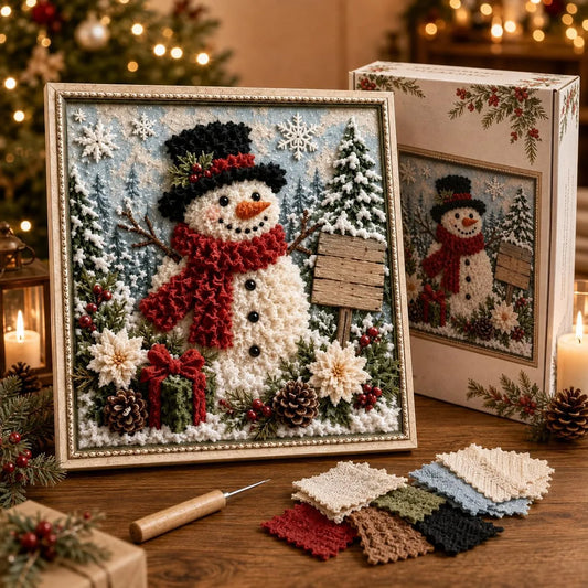 🎁🎅3D Christmas Fabric Poke Art Kit