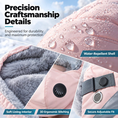 ❄️ 5-in-1 Winter Thermal Hat – Cozy Warmth & Wind Protection with Detachable Face Mask and Goggles