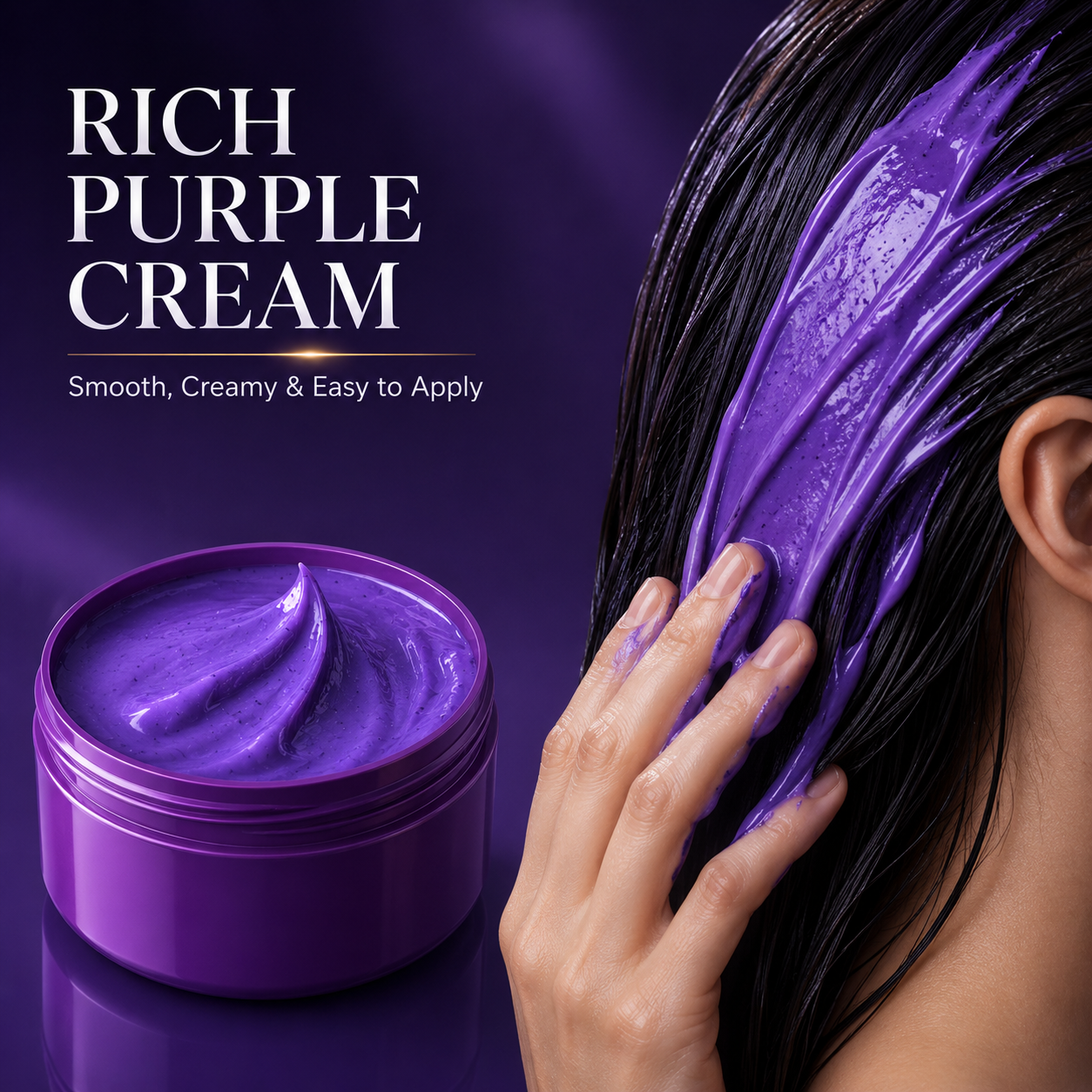 💜 Keratin Purple Toning Hair Mask (500mL) – Anti-Brass Color Care ✨