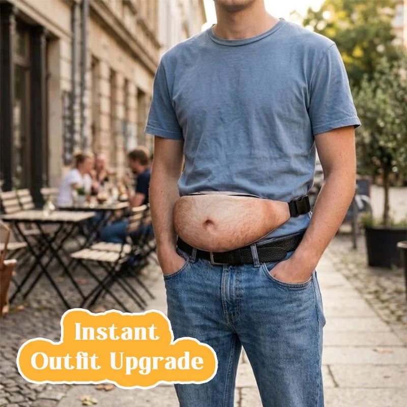 ✨Funny Belly Bag – Realistic Big Belly Novelty Waist Bag