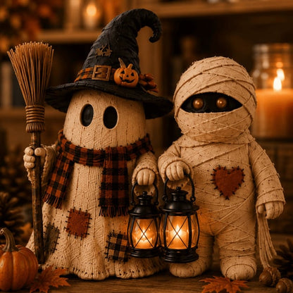 🔥Last Day 49% OFF -👻Cute & Spooky Halloween Mantel Décor Collection