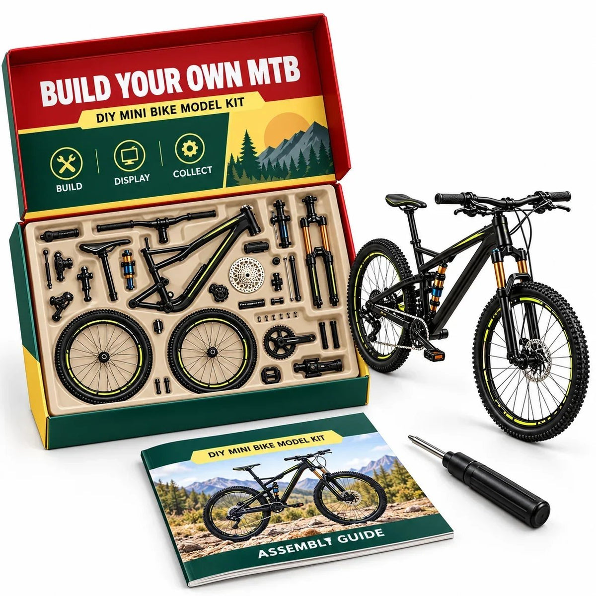 🔥Limited Time 50% OFF - 🚲DIY Mountain Bike Model Kit – Build, Display & Collect