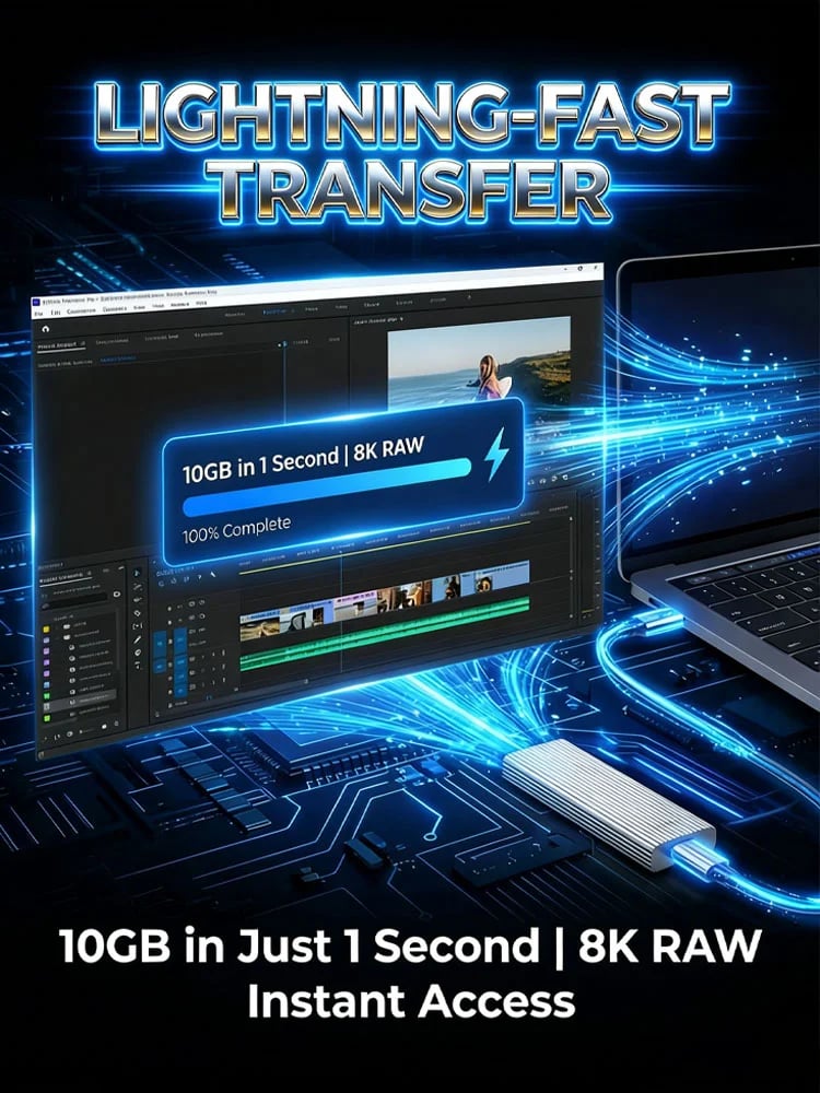 🏆Flash Sale⚡ 50K+ Sold！Limited Stock-🔥16TB High Capacity Type-C Mini Portable SSD