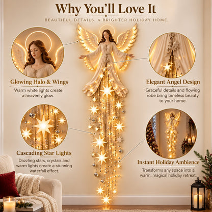 👼 Lighted Angel Christmas Hanging Decoration