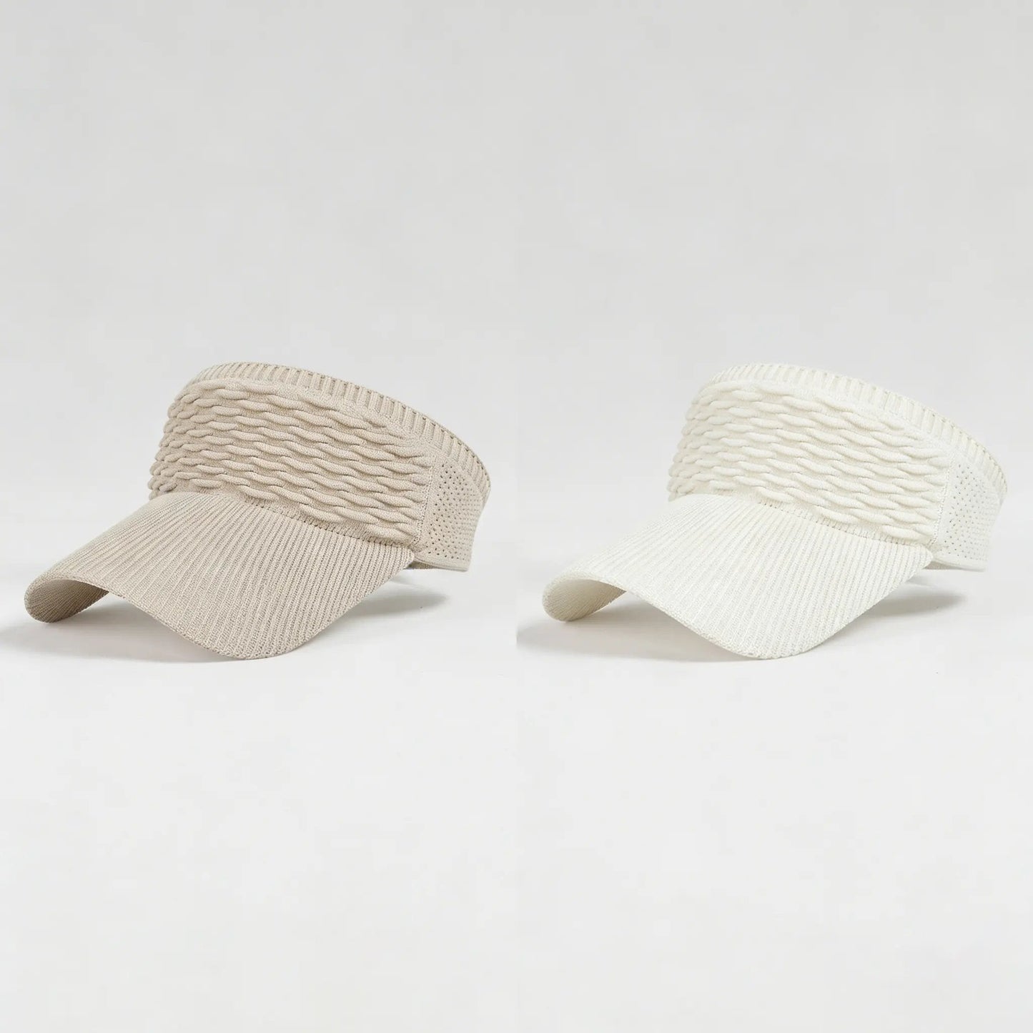 2-Pack Women's High Ponytail Sun Visor Hats