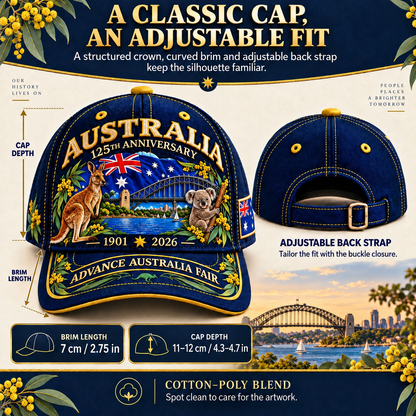 🦘Australia 125th Anniversary 1901–2026 Commemorative Cap