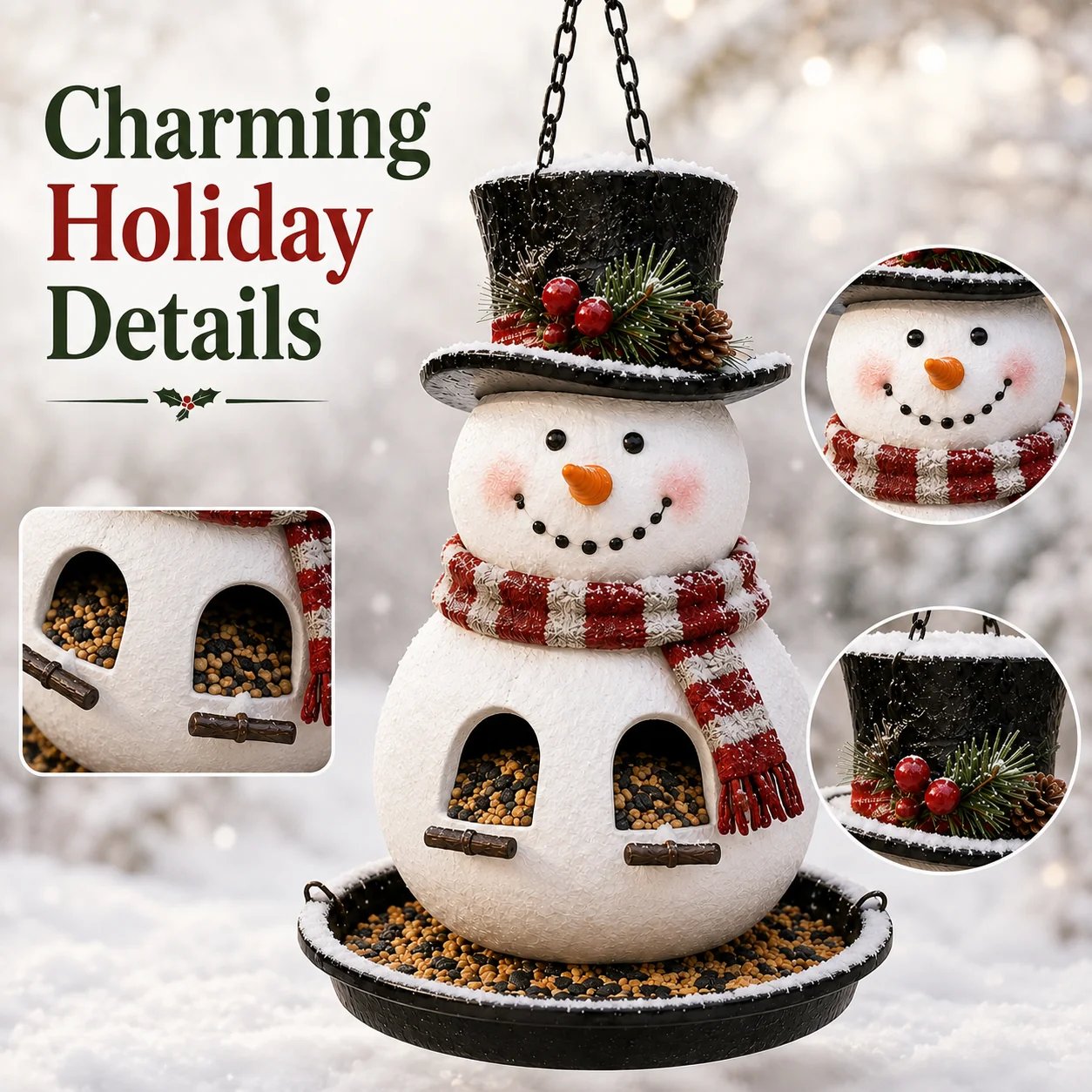 ✨🎄 Christmas Bird Feeder Collection™ – Festive Hanging Garden Feeders for Wild Birds