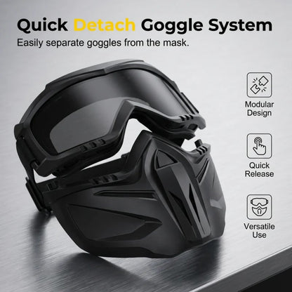 🔥LIMITED-TIME 49% OFF - Detachable Full Face Goggle Mask