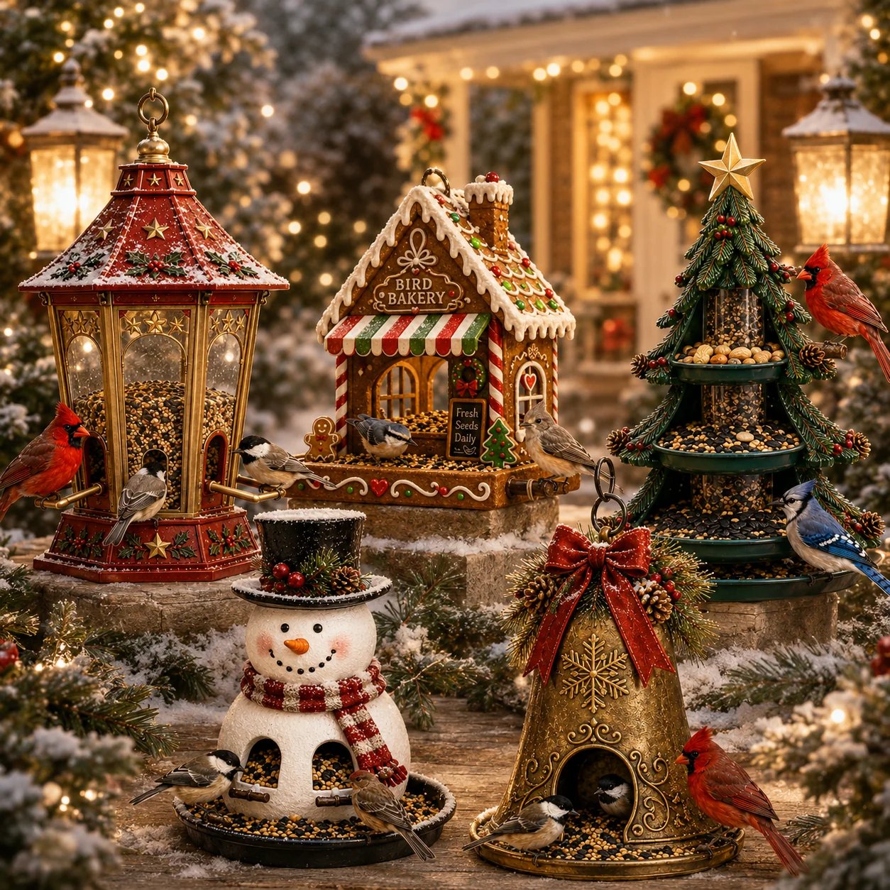 ✨🎄 Christmas Bird Feeder Collection™ – Festive Hanging Garden Feeders for Wild Birds