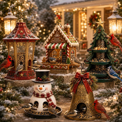 ✨🎄 Christmas Bird Feeder Collection™ – Festive Hanging Garden Feeders for Wild Birds