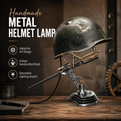 🪖 War Relic Vintage Helmet Table Lamp🎁