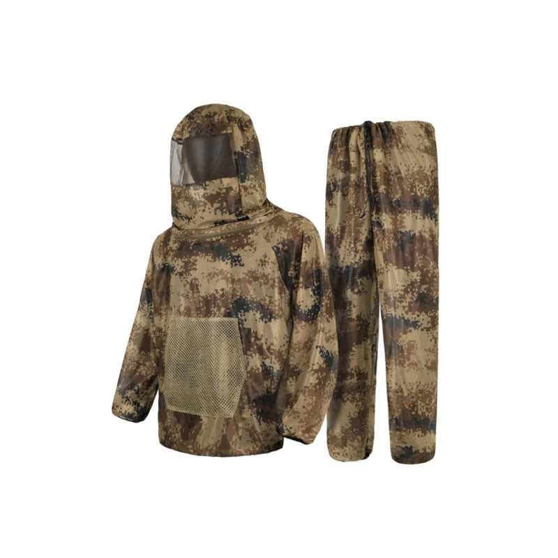 Camouflage Mosquito Hunting Suit – Breathable Bug Protection for Hunting & Outdoor Use