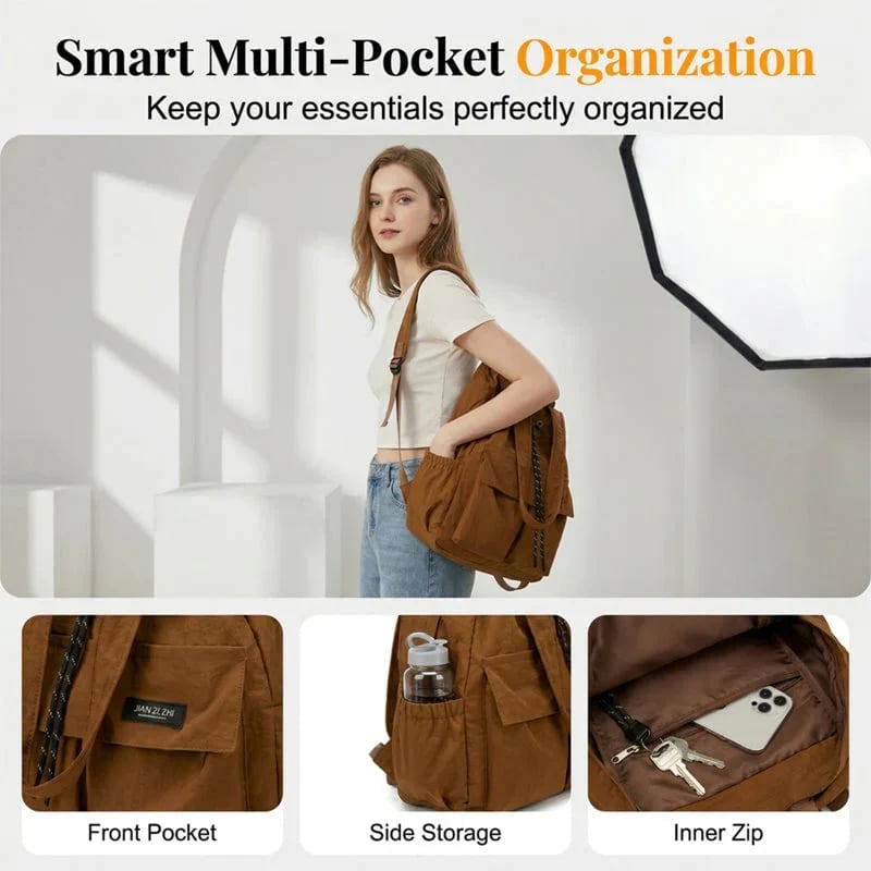 Large-Capacity Drawstring Convertible Tote Backpack👜