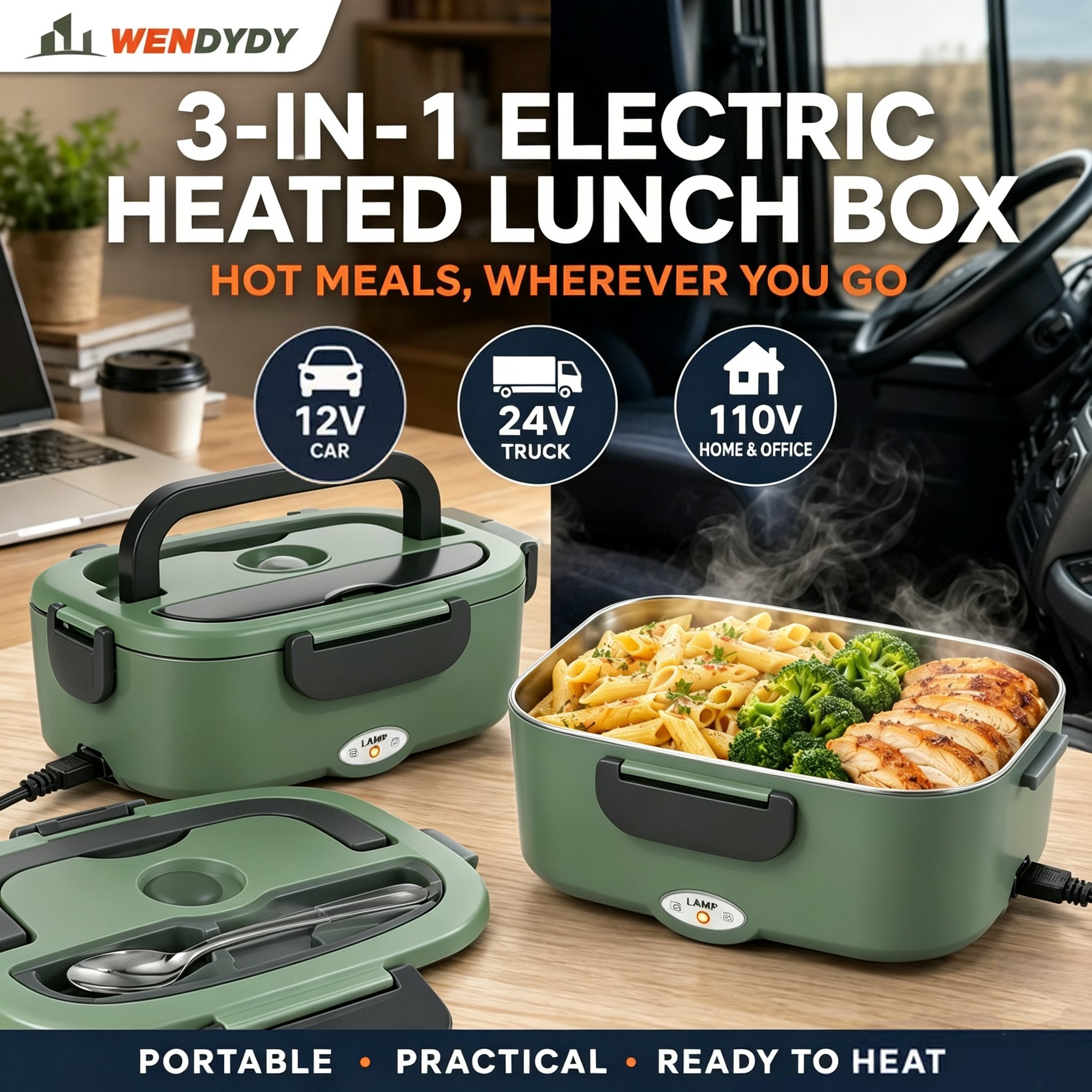🔥 50% off today! 🍱 Portable food warmer