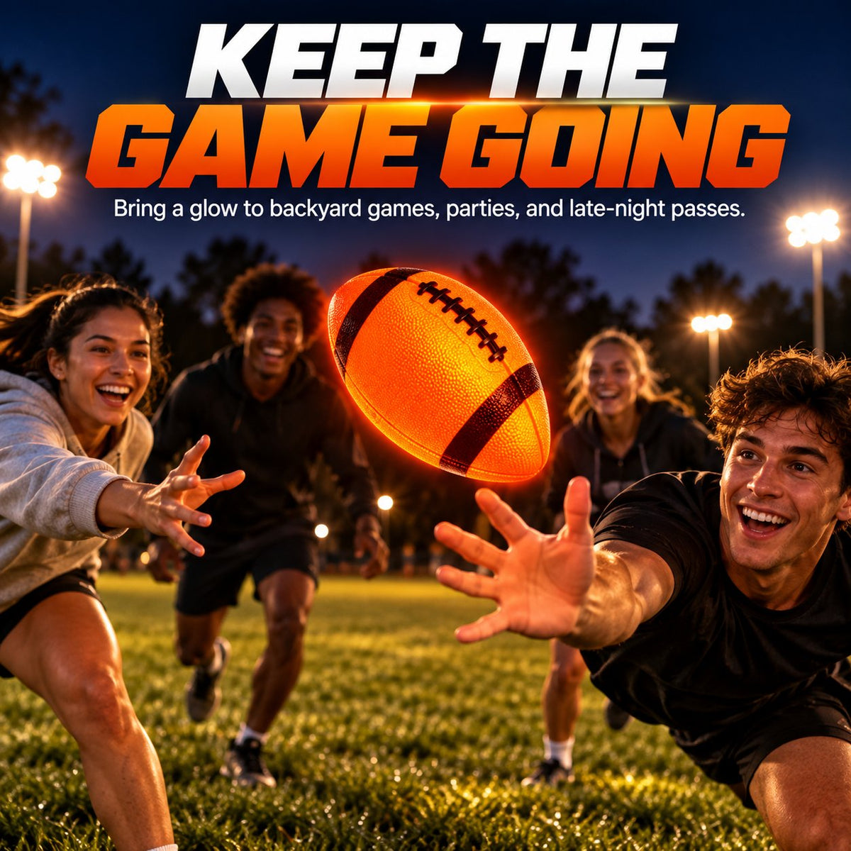 🔥 LAST DAY 50% OFF – 🏈 Light-Up Football | Light Up Your Game Before It's Gone! ⚡