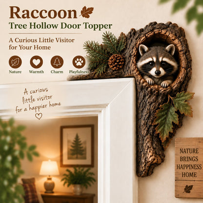 ⏰AHLWOAPEX TAG – 50 % RABATT 🐿️ Chipmunk Tree Hollow Door Topper | Woodland Animal Doorway Decor For Cozy Nature Homes