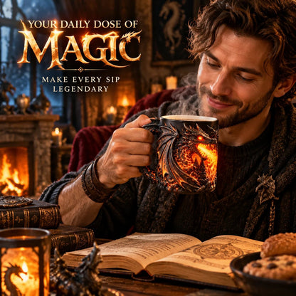🐉✨  Dragonfire 3D Heat-Reveal Magic Mug | Add a Hot Drink. Awaken the Dragon.🔥