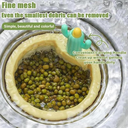 2pcs Cactus Kitchen Automatic Dumping Sink Filter