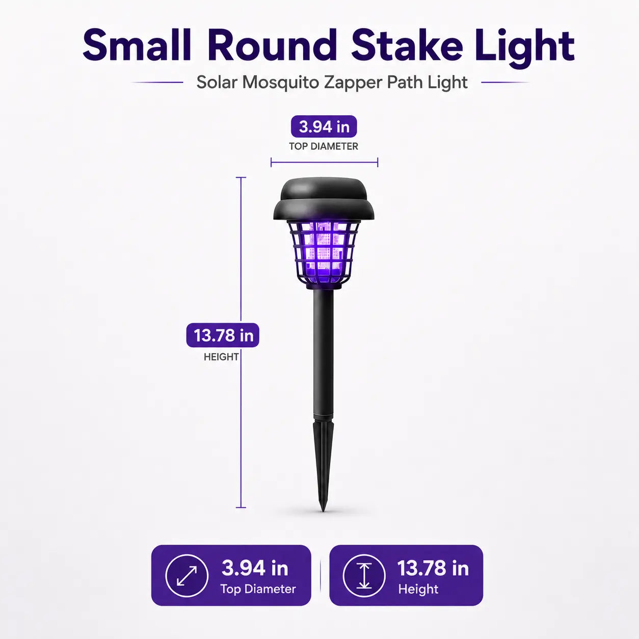 ☀️ Solar Mosquito Zapper | 2-in-1 Bug Killer & Yard Light 🦟